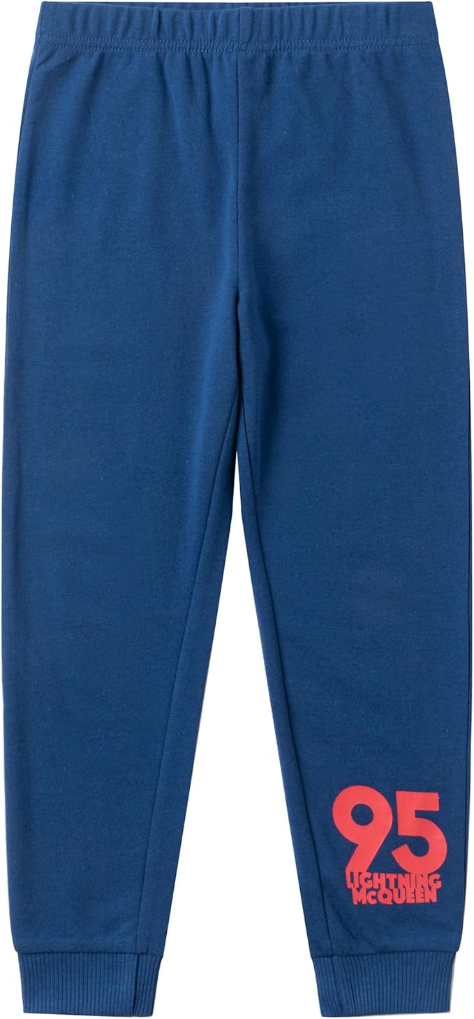 Disney's Cars Lightning McQueen Jogger Set for Boys, Toddlers' Long Sleeve Tee and Jog Pants