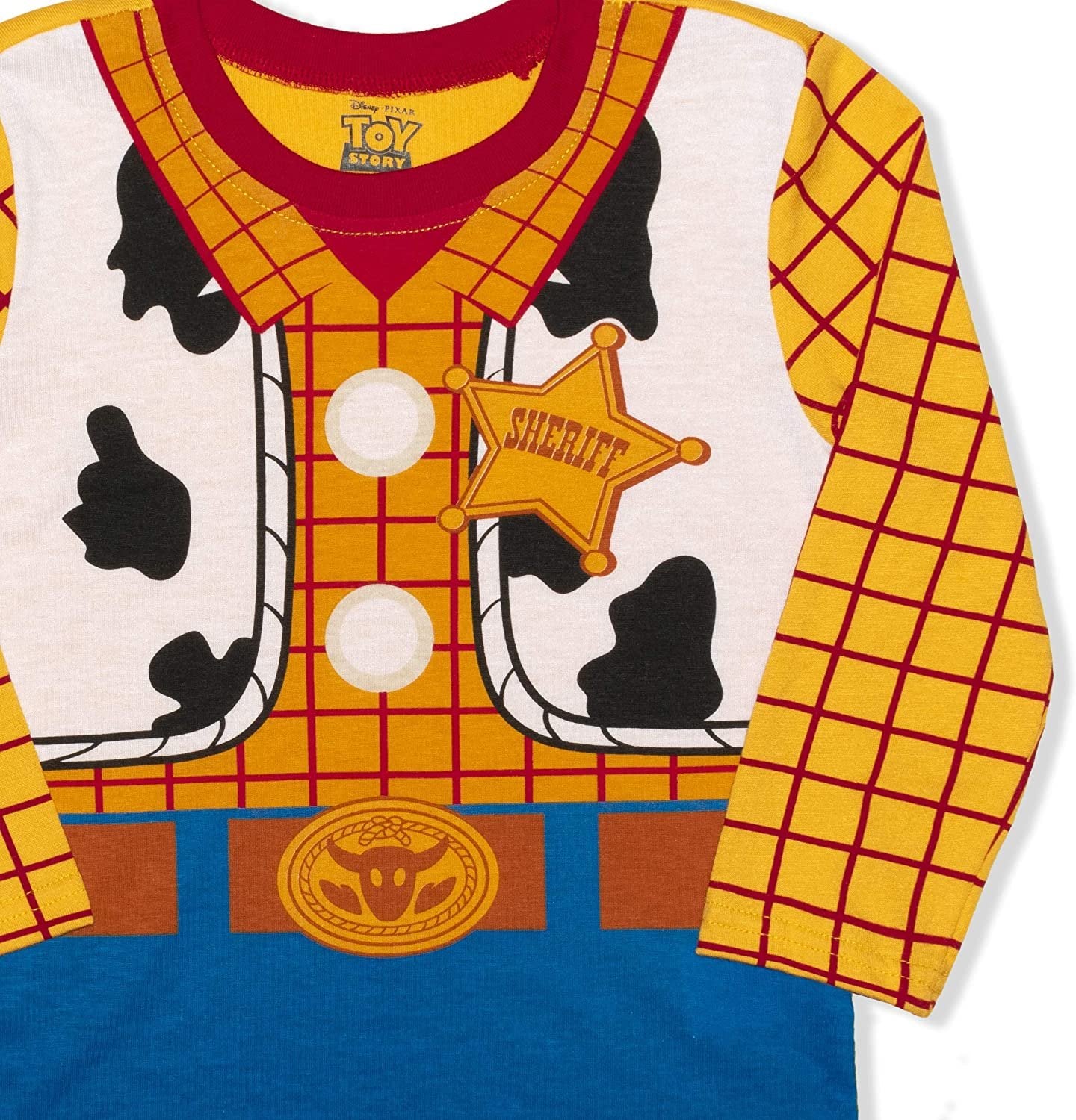 Disney Toy Story Boys? Long Sleeve Shirt and Jogger Pants Costume Set for Infant and Toddler - Yellow/Blue