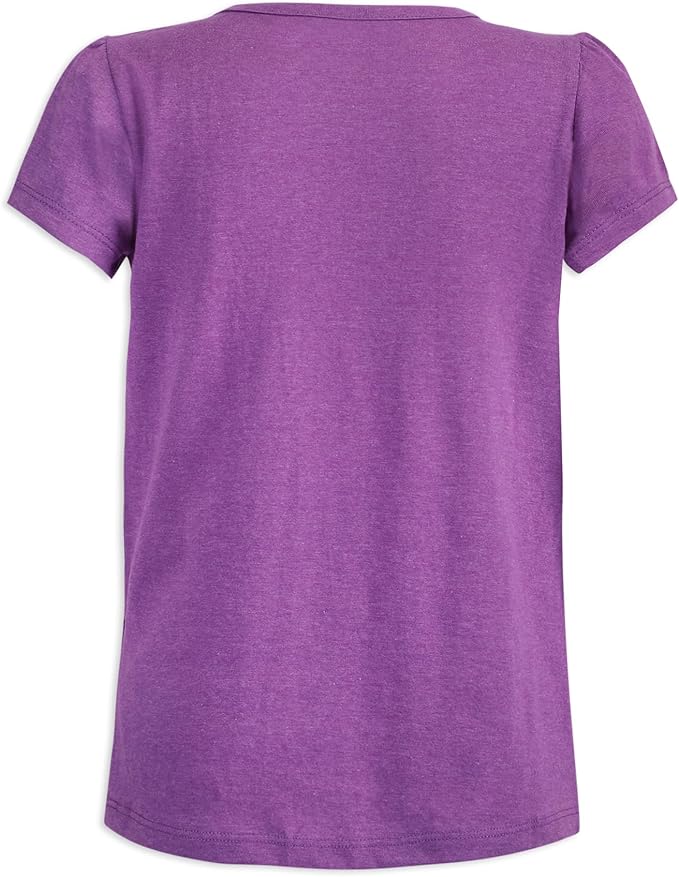 Disney Minnie Mouse Girls’ 4 Pack T-Shirt for Toddler and Big Kids – Pink/Purple/Grey