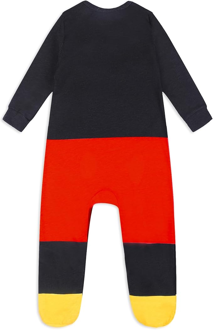 Disney Mickey Mouse Boys’ Bodysuit and Cap Set for Newborn and Infant – Black