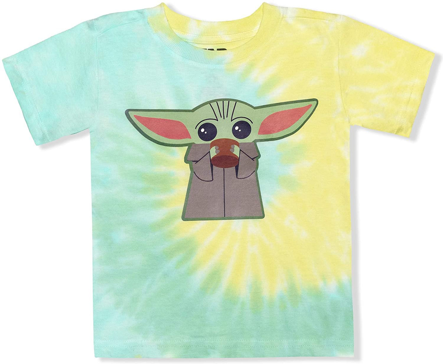 Star Wars Baby Yoda Boys’ T-Shirt and Short Set for Toddler and Little Kids – Multicolor