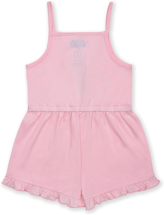 Star Wars The Mandalorian Baby Yoda Girls’ 2 Pack Romper for Toddler – Pink/Blue
