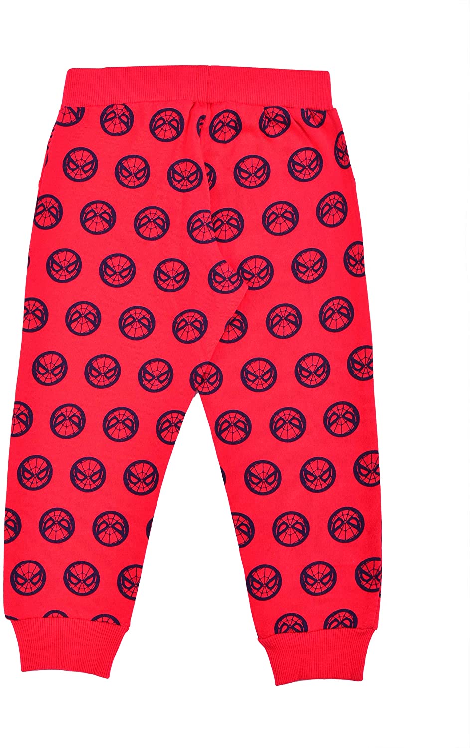 Marvel Spiderman Boys’ 2 Pack Joggers with Drawstring for Toddler and Little Kids – Red/Navy/Grey