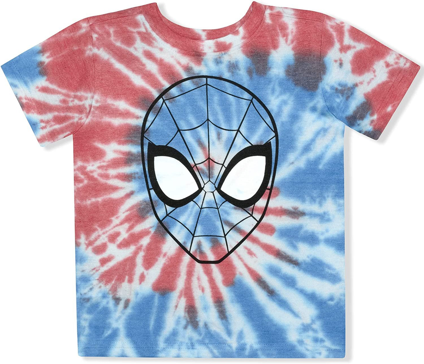 Marvel Avengers Spiderman Boys T-Shirt and Shorts Set for Toddler and Little Kids – Red/Blue/Black