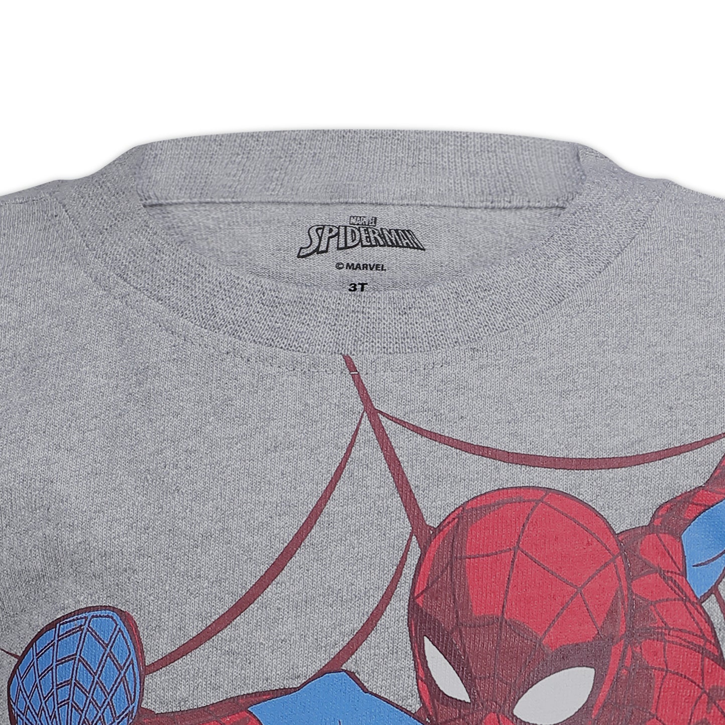 Marvel Spiderman Boys’ T-Shirt, Hooded T-Shirt and Shorts Set for Toddler and Little Kids – Red/Grey