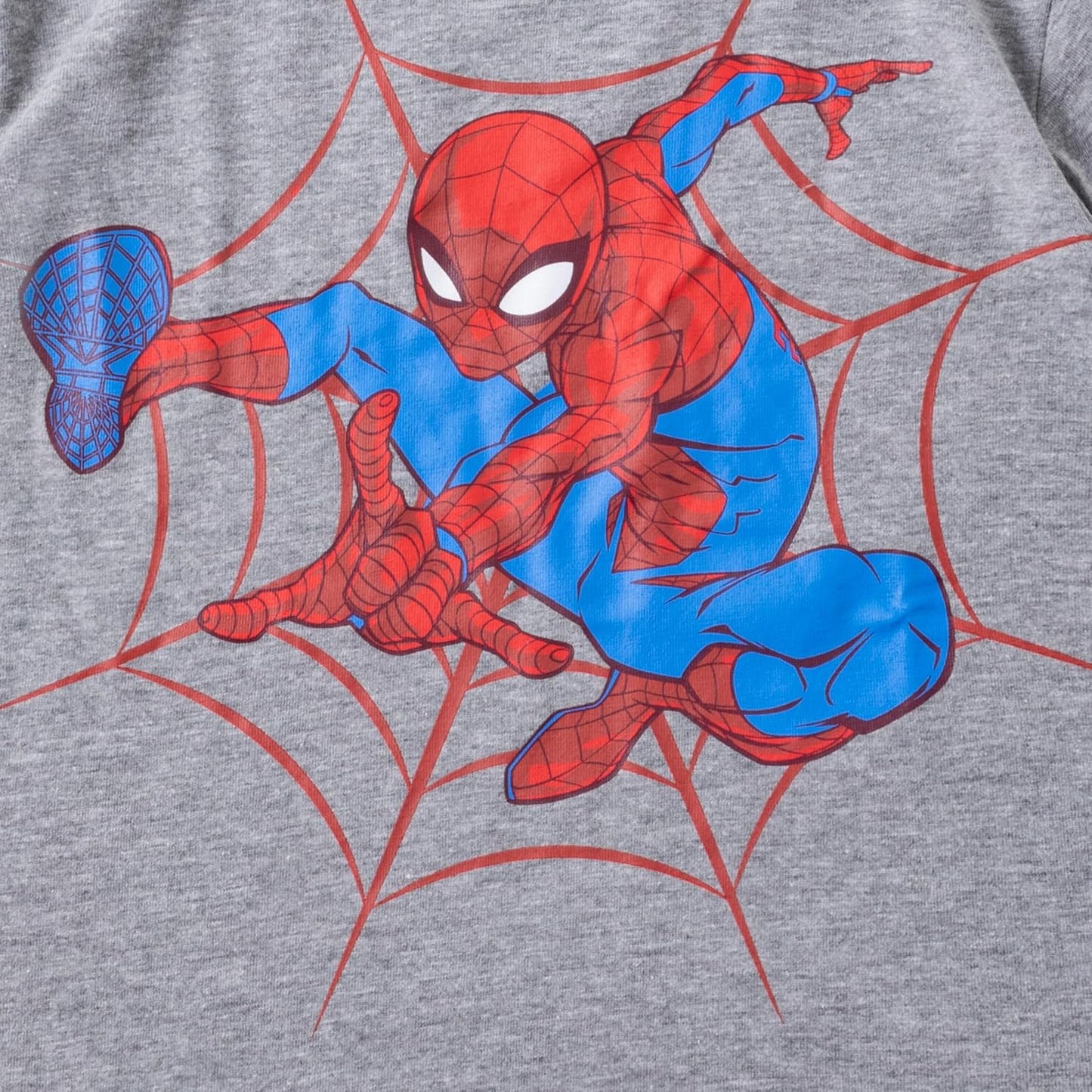 Marvel Spiderman Boys' 3 Piece Hoodie T-Shirt, T-Shirt and Short Set for Big Kids - Red