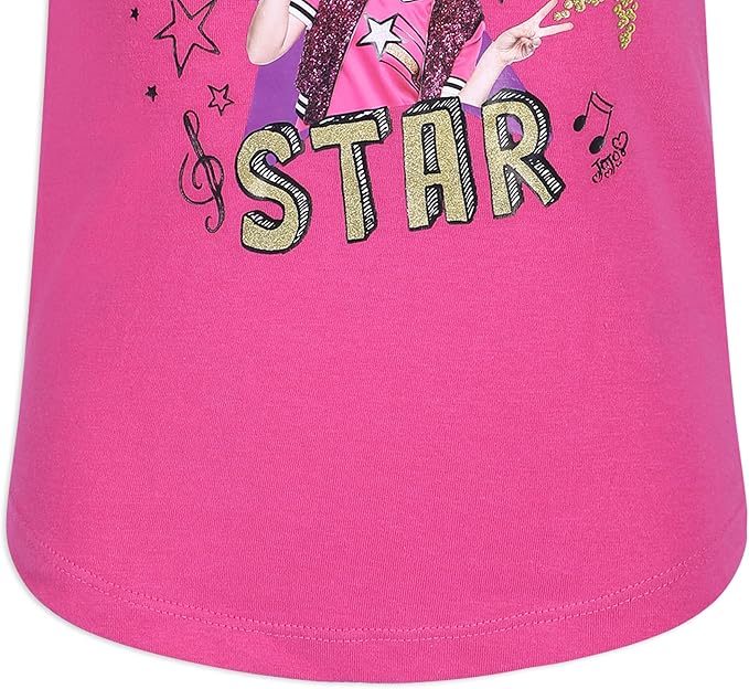 Nickelodeon JoJo Siwa Girls’ Birthday T-Shirt for Toddler and Little Kids – Pink