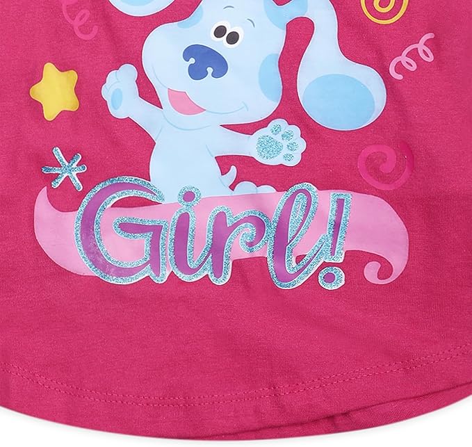 Nickelodeon Blue’s Clues & You Girls’ Birthday T-shirt for Infant and Toddler – Pink