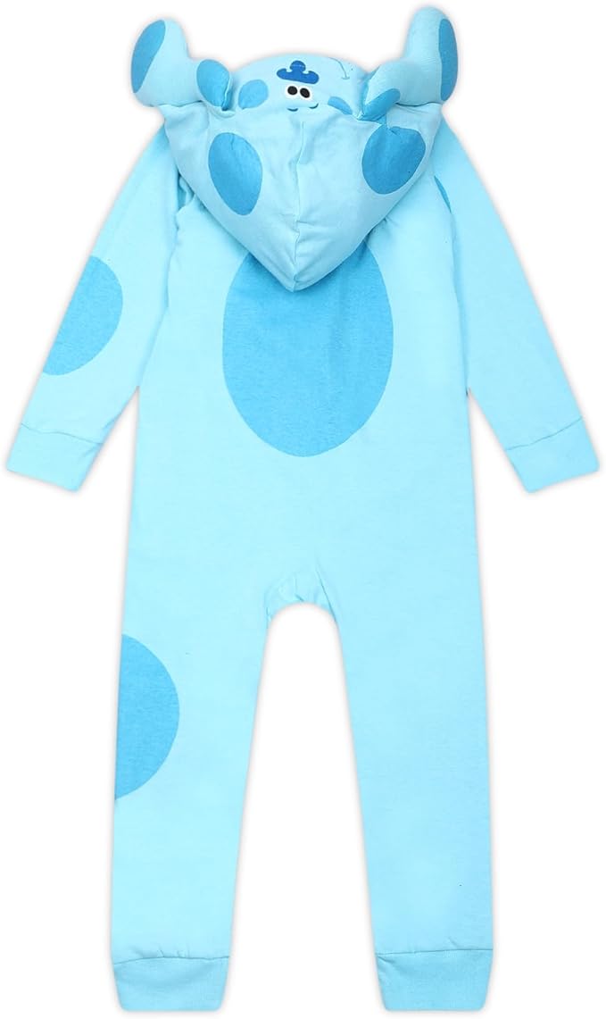 Nickelodeon Blue’s Clues & You! Boys’ Zip Up Hooded Coverall for Newborn and Toddler - Blue