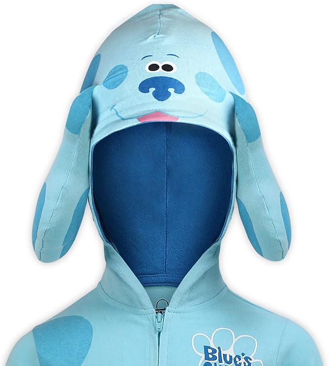 Nickelodeon Blue’s Clues & You! Boys’ Zip Up Hooded Coverall for Newborn and Toddler - Blue