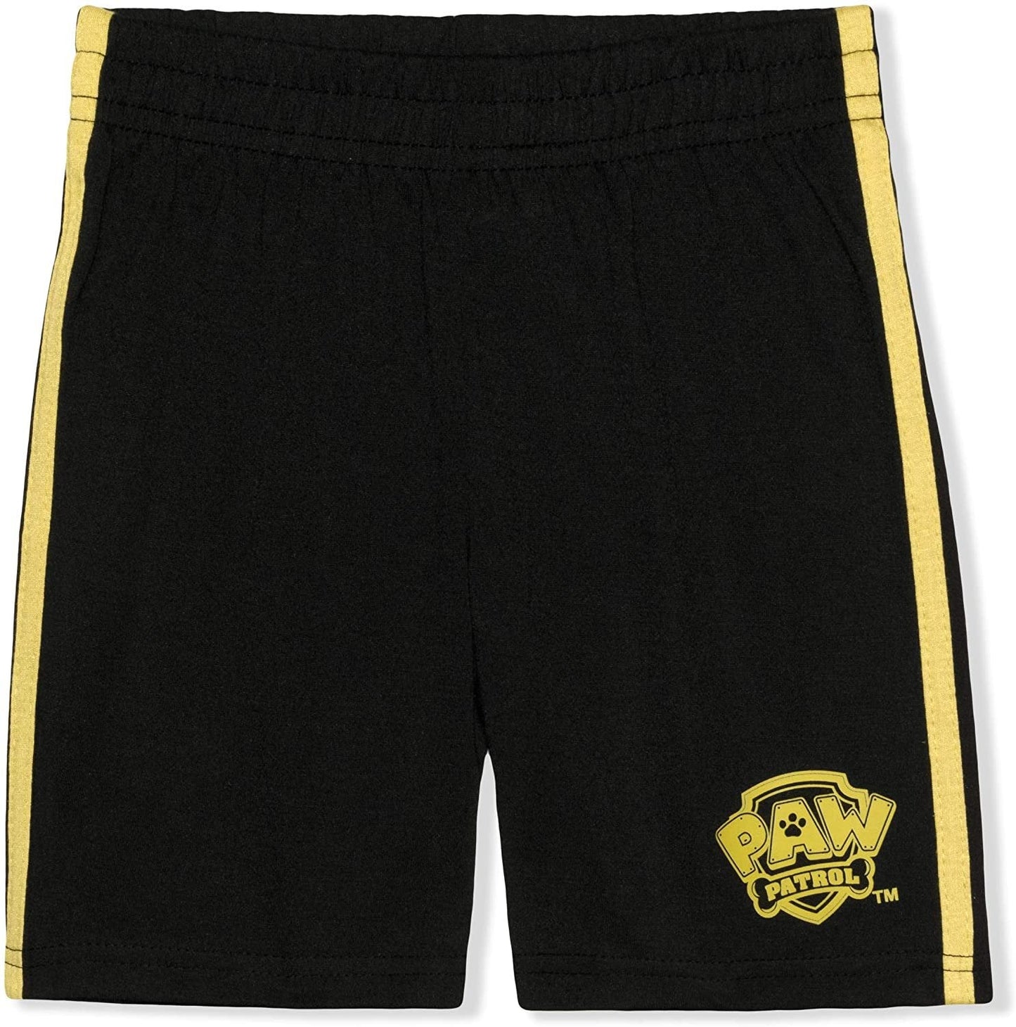 Nickelodeon Paw Patrol Marshall, Rubble and Chase Boys Tank Top and Shorts Set for Toddler and Little Kids – Black/Grey