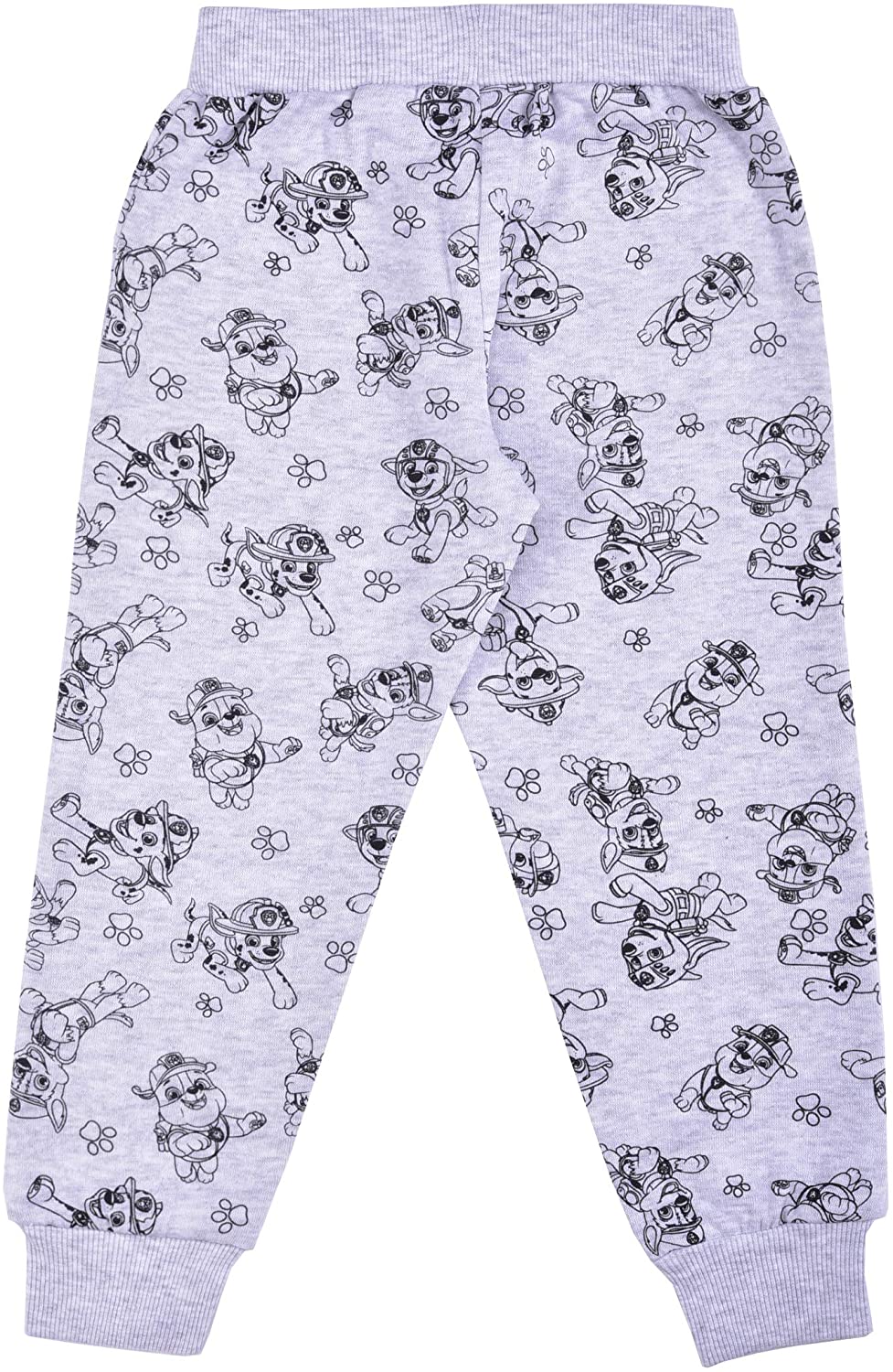 Nickelodeon Paw Patrol Marshall, Rubble and Chase Boys' Jogger Pants 2 Pack for Toddler and Little Kids – Blue/Grey