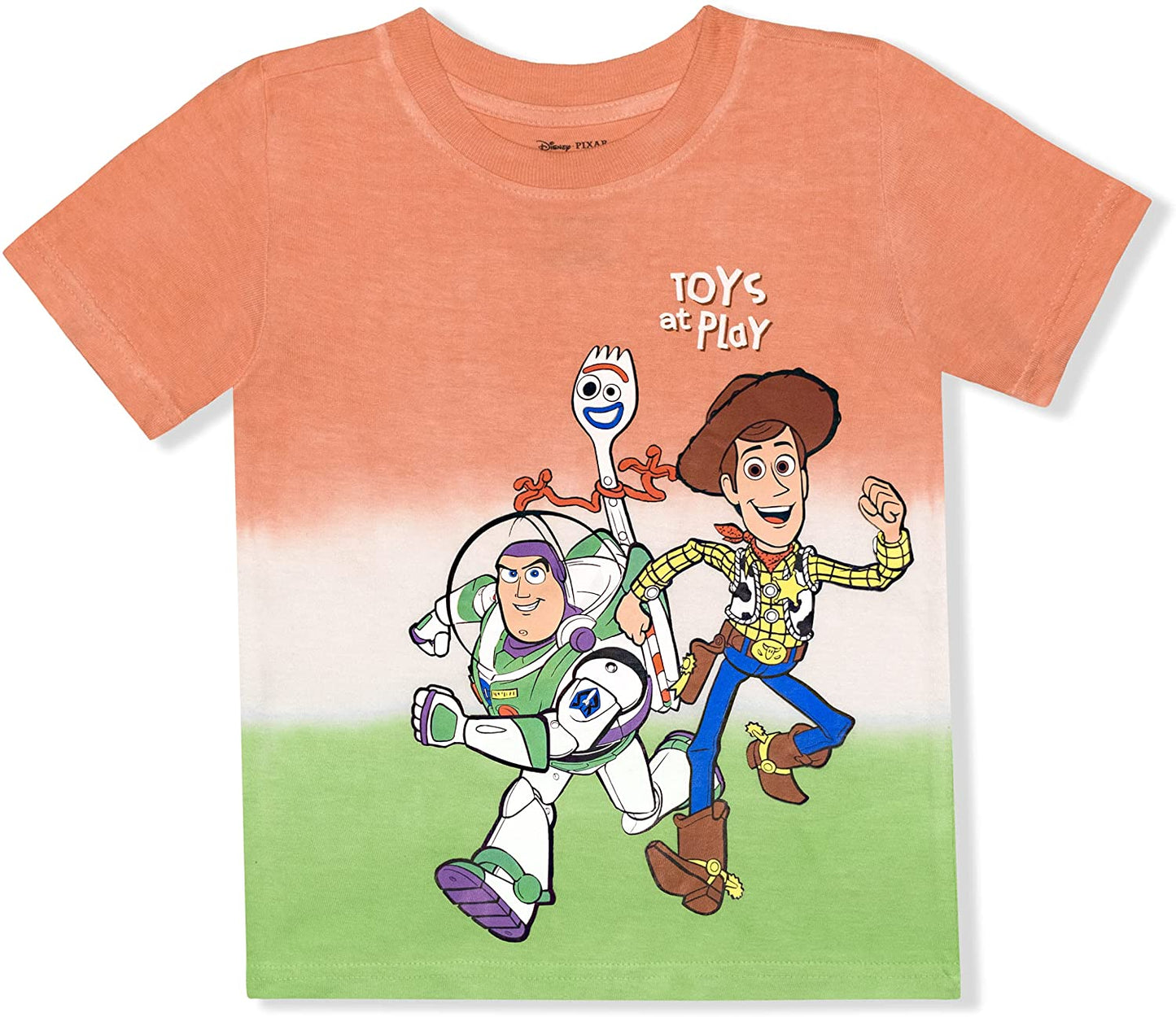 Disney Toy Story Boys’ Woody, Buzz lightyear and Forky T-Shirt for Toddlers and Little Kids