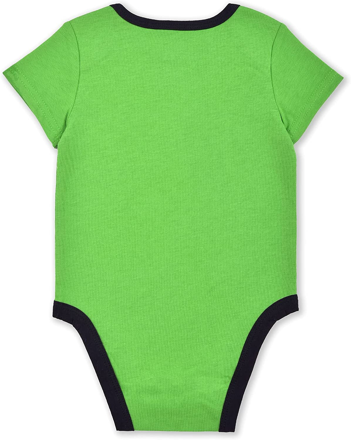 Disney Toy Story Boys Woody, Buzz Lightyear and Rex 3 Pack Bodysuit Creeper for Newborn and Infant – Yellow/Green/White