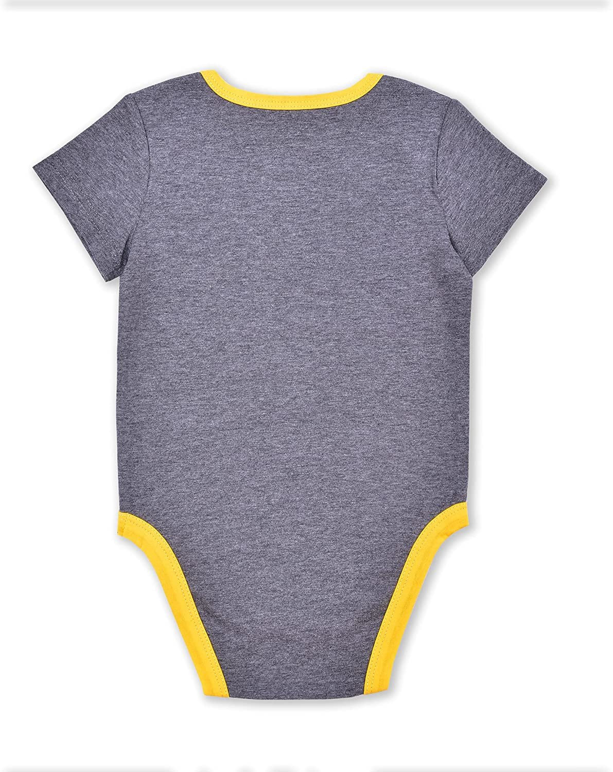Sesame Street Boys’ 4 Pack Bodysuit for Newborn and Infant – Blue/Red/Grey/White