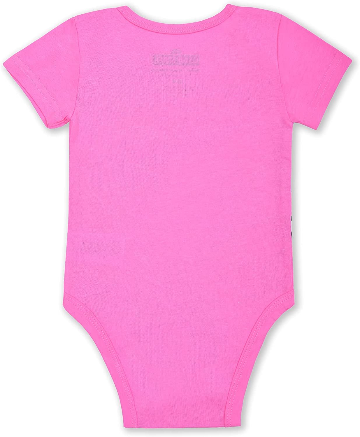 Sesame Street Girls Elmo, Cookie Monster and Abby Cadabby 4 Pack Bodysuit Creeper for Newborn and Infant – Pink/Yellow/Grey