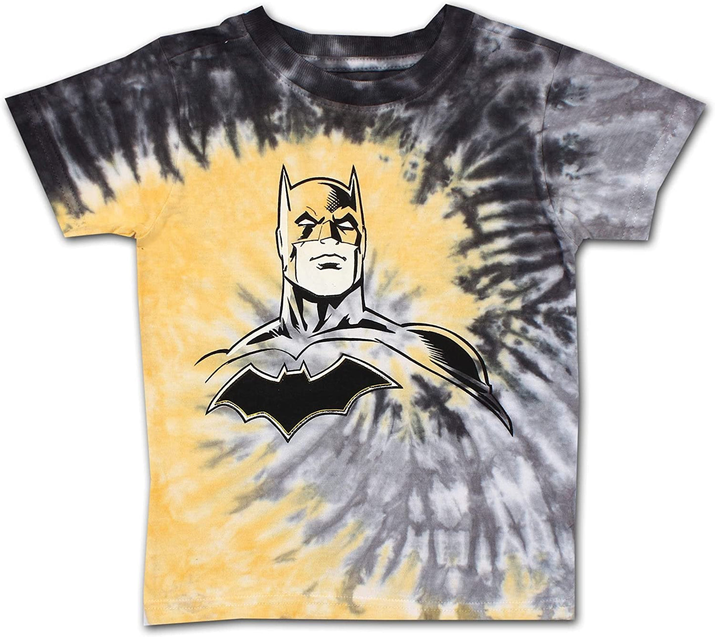 Warner Bros Batman Boys Short Sleeve Shirt and Shorts Set for Toddler and Little Kids – Yellow/Black