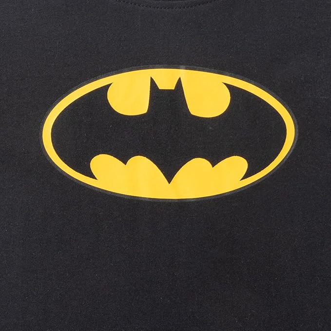 Batman Boys’ T-Shirt and Jogger Pants Set for Toddler and Little Kids – Yellow/Black/Grey