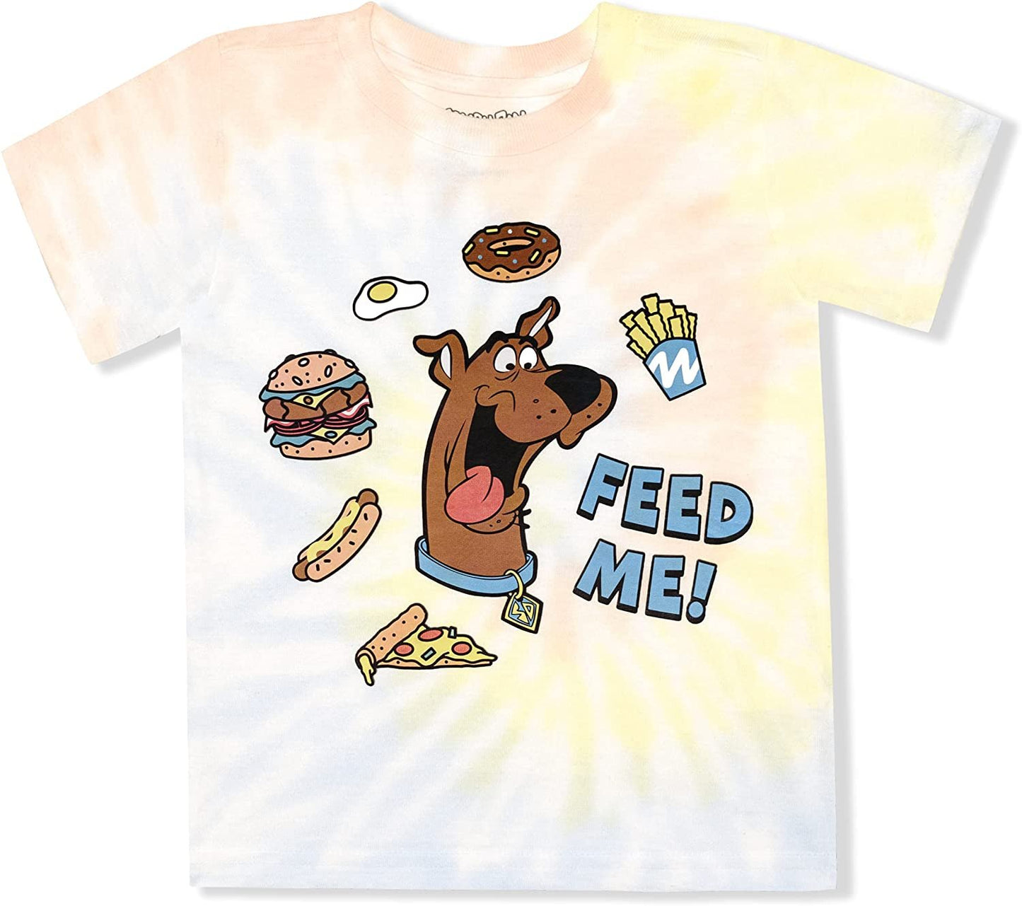Nickelodeon 2 Pack Scooby Doo Tie Dyed Short Sleeve Tee Shirt and Shorts Set
