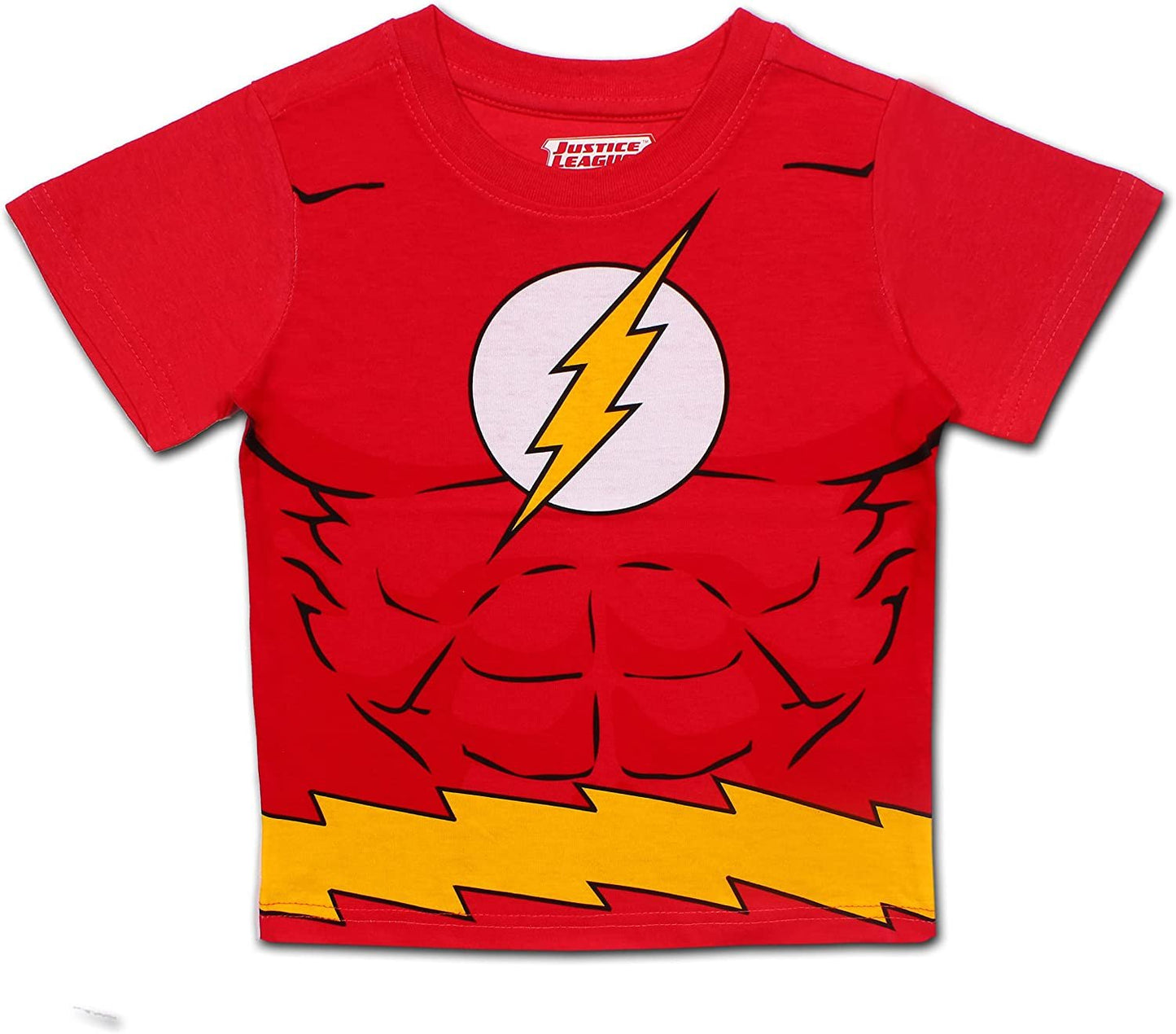 DC Comics Justice League Boys’ 4 Pack T-Shirts for Toddler and Little Kids– Blue/Red/Green/Gray