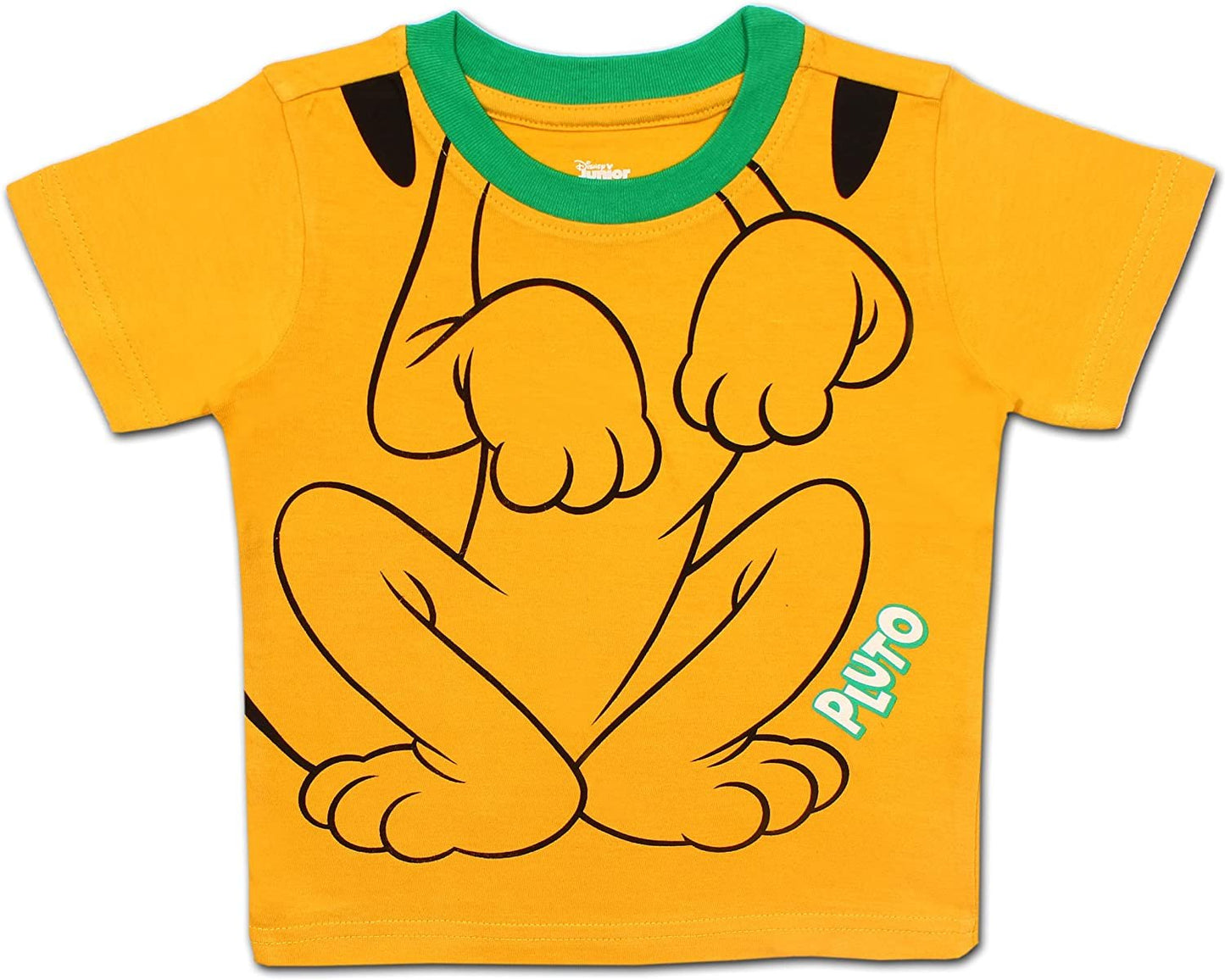 Disney Mickey Mouse & Friends Boys’ 4 Pack T-Shirt for Infant and Toddler – Blue/Orange/Yellow/Black