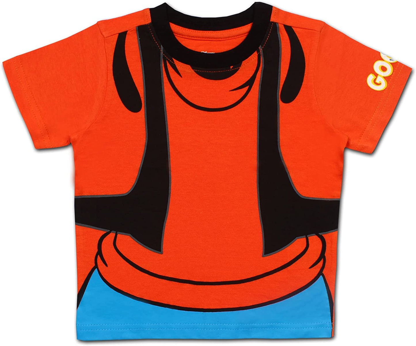 Disney Mickey Mouse & Friends Boys’ 4 Pack T-Shirt for Infant and Toddler – Blue/Orange/Yellow/Black