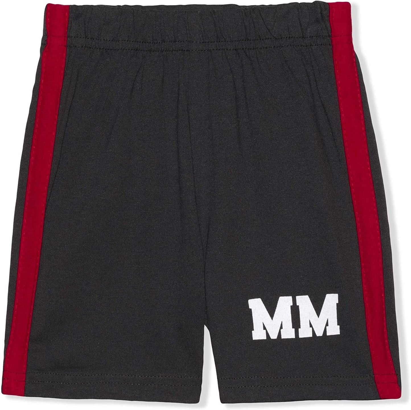 Disney Mickey Mouse Boy's 3 Piece T-Shirt, Tank Top and Shorts Set for Infant and Toddler - Red/White/Grey