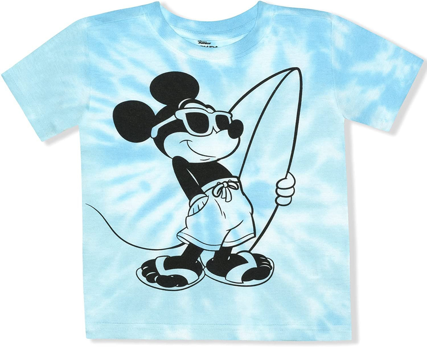 Disney Mickey Mouse Boys’ Short Sleeve T-Shirt and Shorts Set for Infant and Toddler – Blue/Black