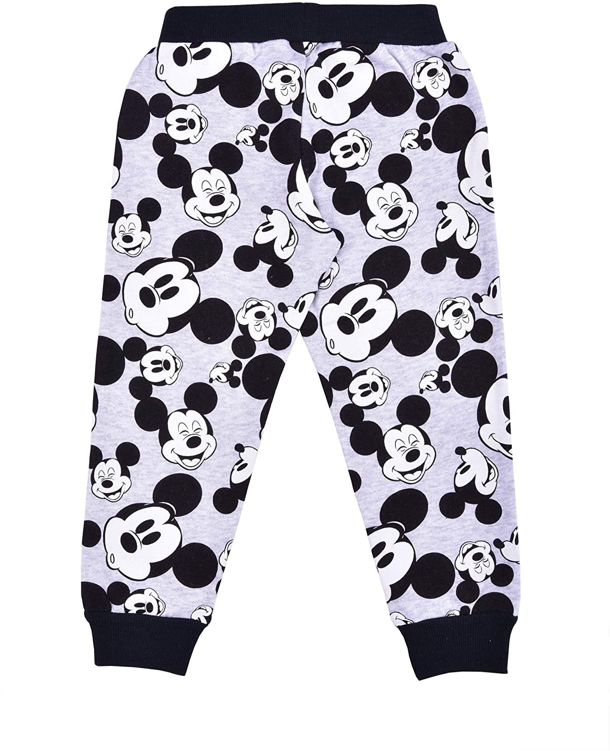 Disney Mickey Mouse Boys’ 2 Pack Jogger for Toddler and Little Kids – Red/Grey