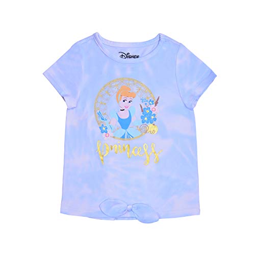 Disney Princess Cinderella Girls’ T-Shirt for Toddler and Little Kids – Lilac