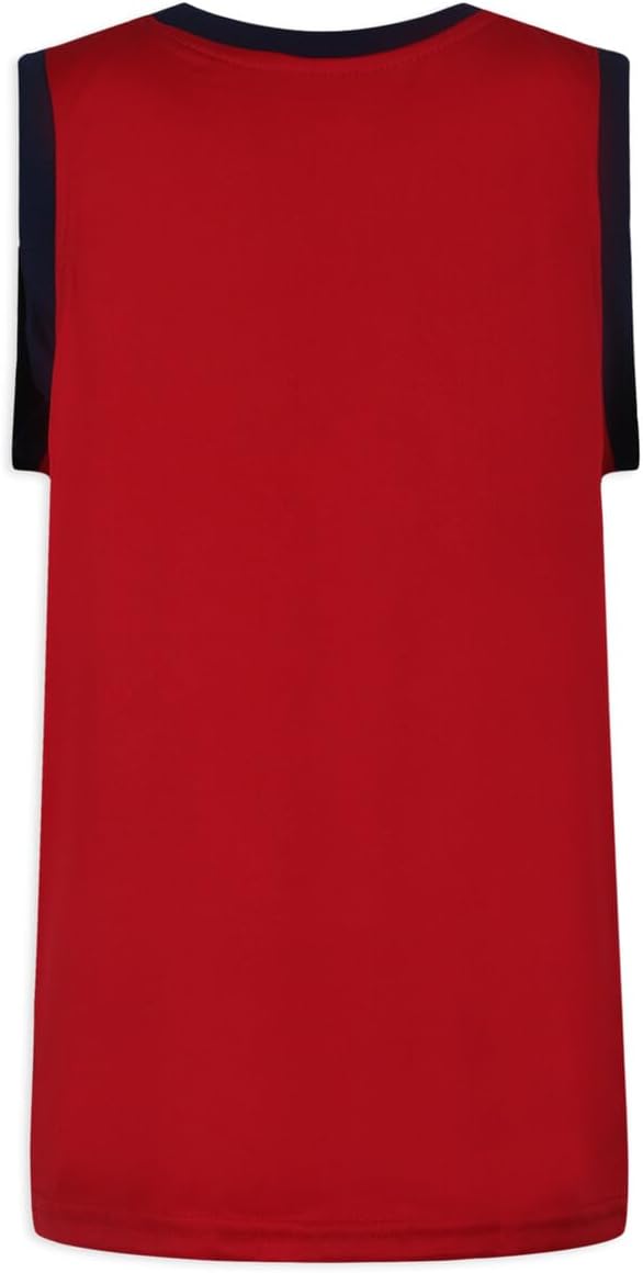 PJ Masks Boy's 3 Piece T-Shirt, Tank Top and Shorts Set for Toddler and Little Kids- Blue/Red/Grey