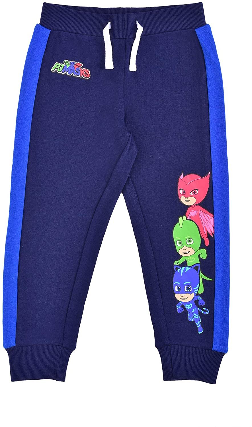 PJ Mask Catboy, Owlette and Gecko Boys 2 Pack Jogger Sweatpants Set for Toddler and Little Kids – Navy/Blue