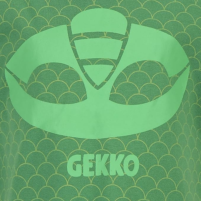 PJ Masks Catboy or Gekko Boys’ T-Shirt and Jogger Set for Toddler and Little Kids – Blue/Navy or Green/Black