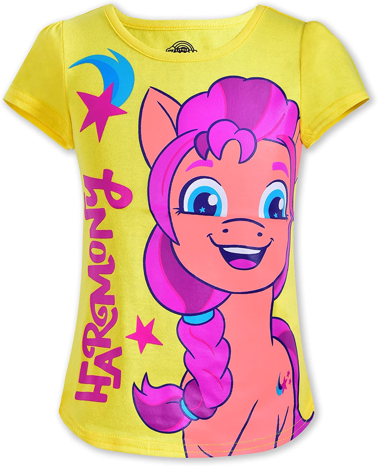 My Little Pony Girl's 4 Pack Unicorn Short Sleeve Tee Shirt Set