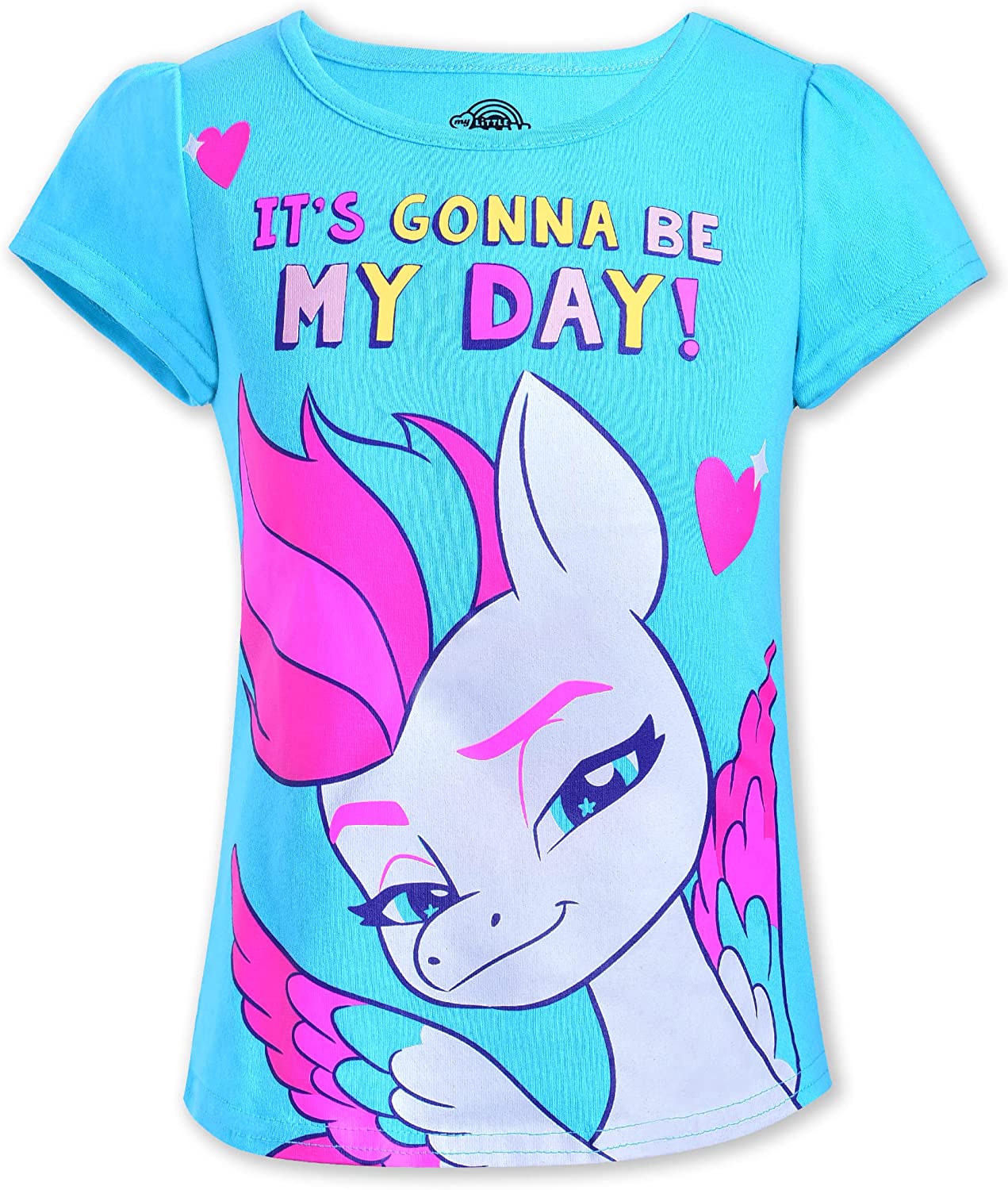 My Little Pony Girl's 4 Pack Unicorn Short Sleeve Tee Shirt Set