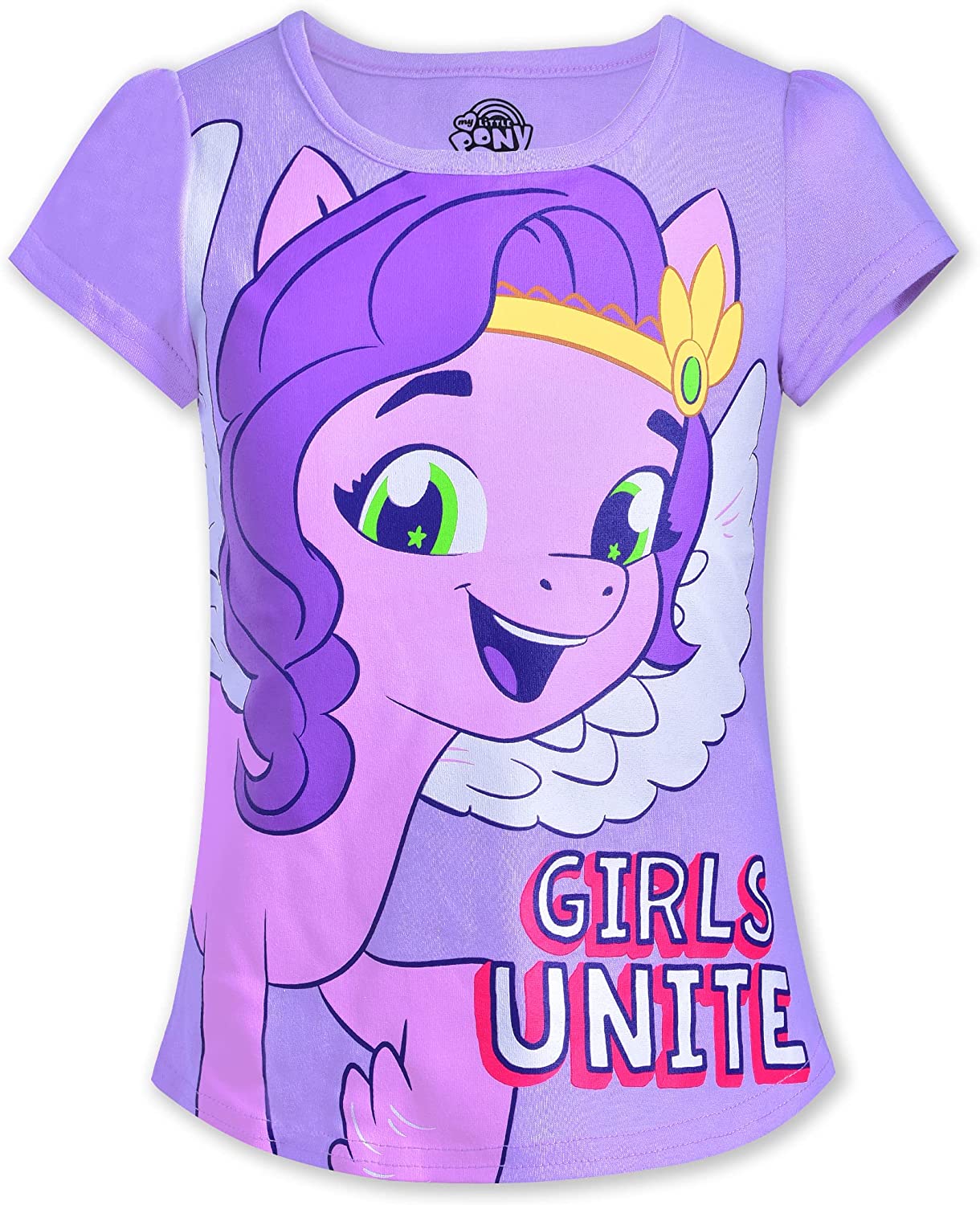 My Little Pony Girl's 4 Pack Unicorn Short Sleeve Tee Shirt Set