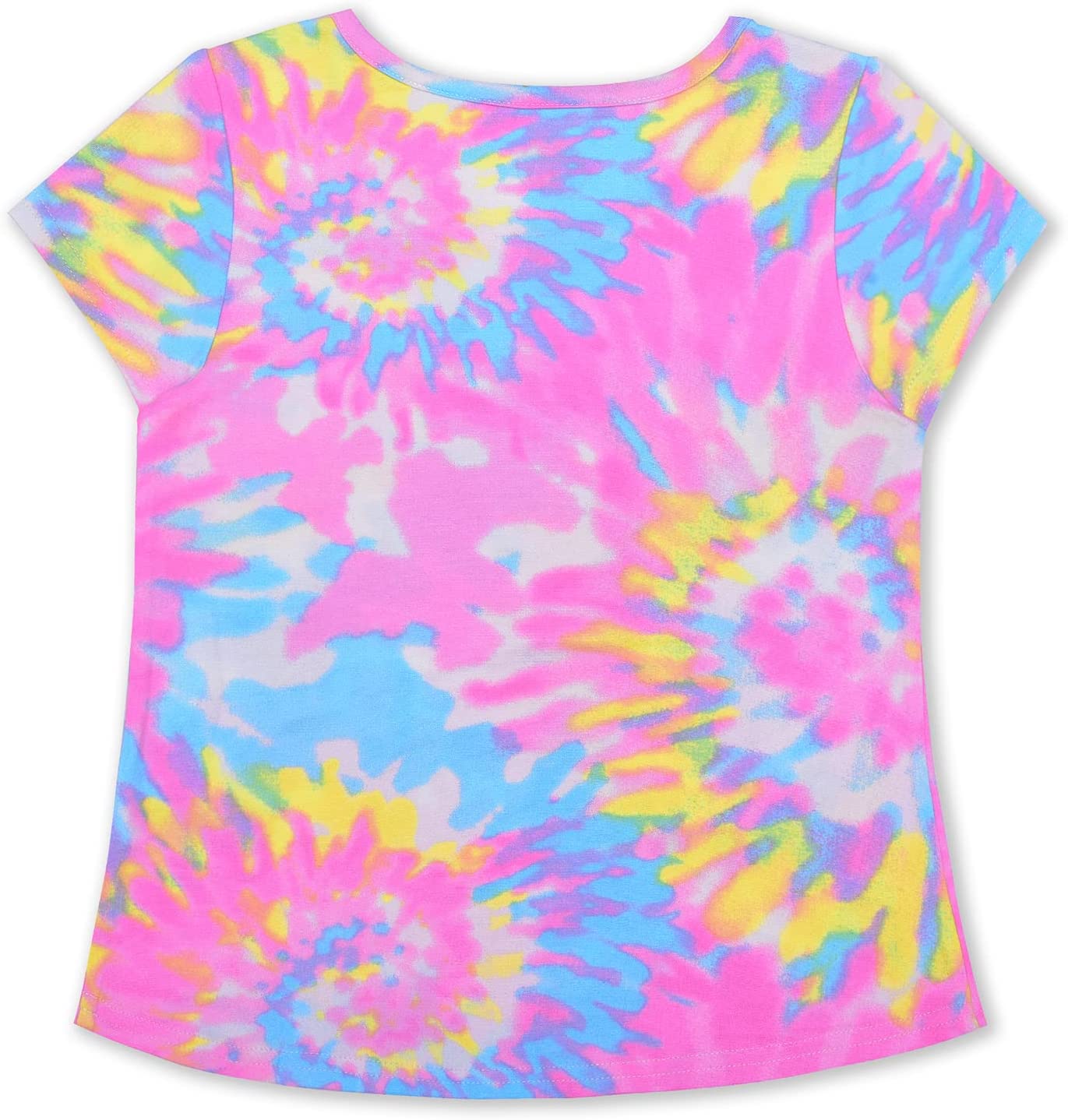 My Little Pony 2 Piece Tie Dye T-Shirt and Matching Short Set for Girls – Pink