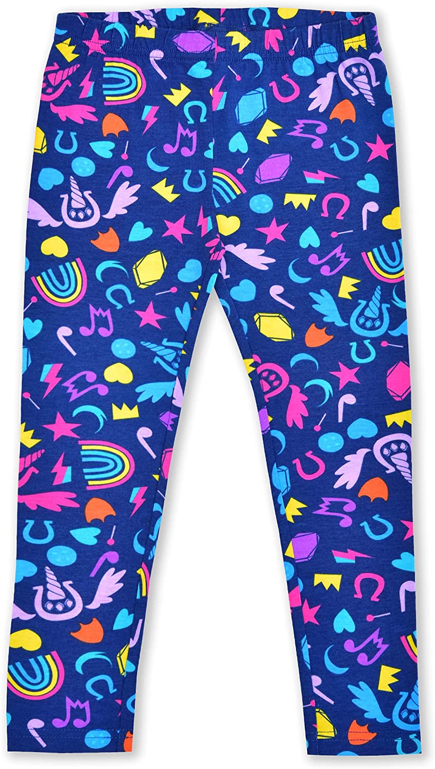 Hasbro My Little Pony Girls’ Zip Up Hoodie, Short Sleeve Tee and Legging Pants Set for Little and Big Kids – Pink/White/Blue