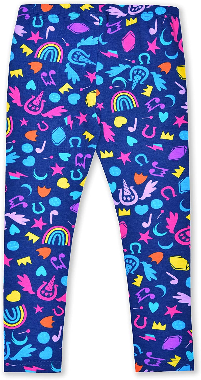 Hasbro My Little Pony Girls’ Zip Up Hoodie, Short Sleeve Tee and Legging Pants Set for Little and Big Kids – Pink/White/Blue
