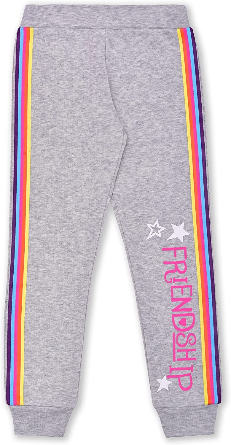 My Little Pony Girls’ Sweatshirt and Jogger Set for Little and Big Kids - Pink/Grey