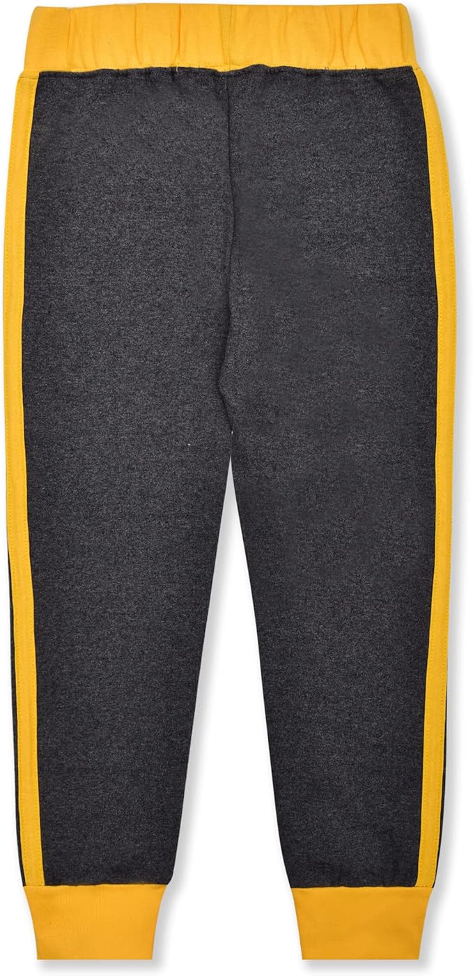 Hasbro Transformers Boys’ Long Sleeve Shirt and Jogger Pants Set for Little Kids - Red/Navy/Yellow/Grey