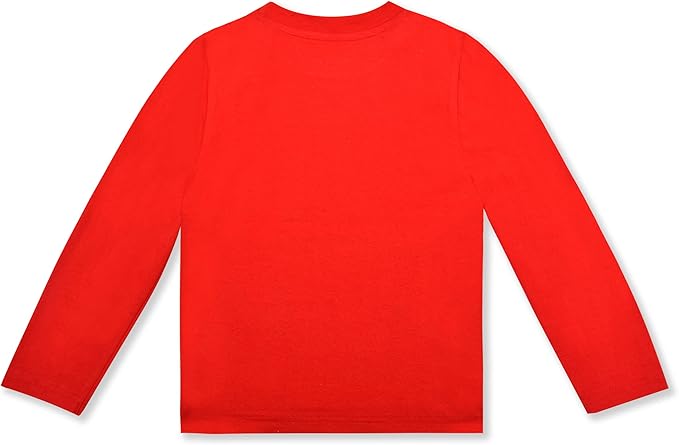 Hasbro Transformers Boys’ Long Sleeve Shirt and Jogger Pants Set for Little Kids - Red/Navy/Yellow/Grey