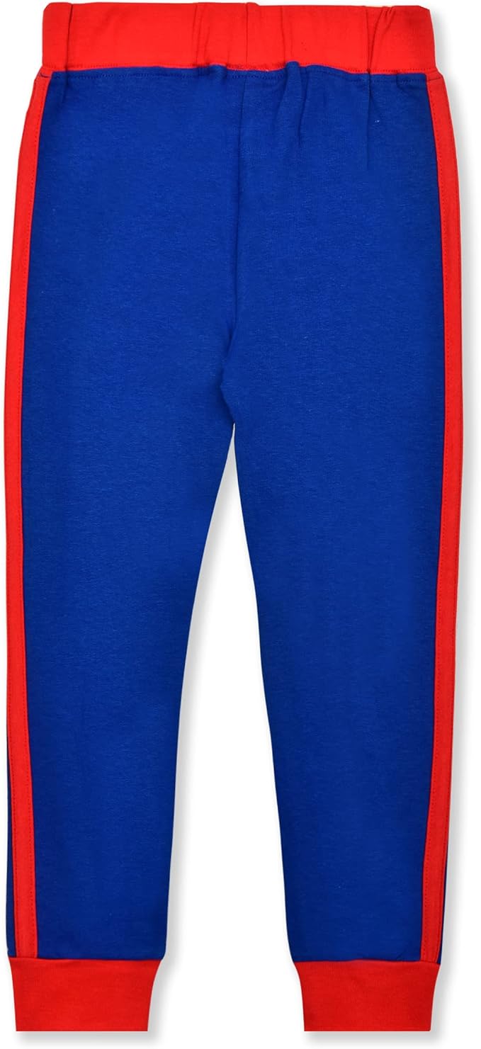 Hasbro Transformers Boys’ Long Sleeve Shirt and Jogger Pants Set for Little Kids - Red/Navy/Yellow/Grey