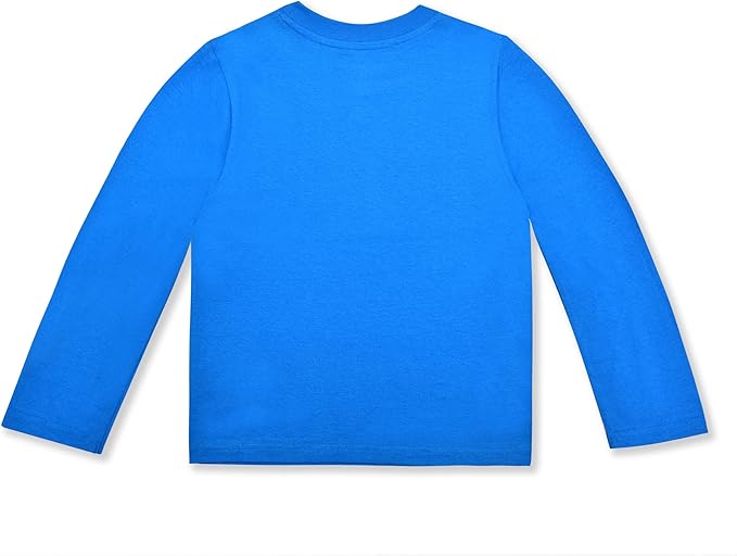 Hasbro Power Rangers Boys’ Long Sleeve Shirt and Jogger Pants Set for Little Kids – Blue/Red