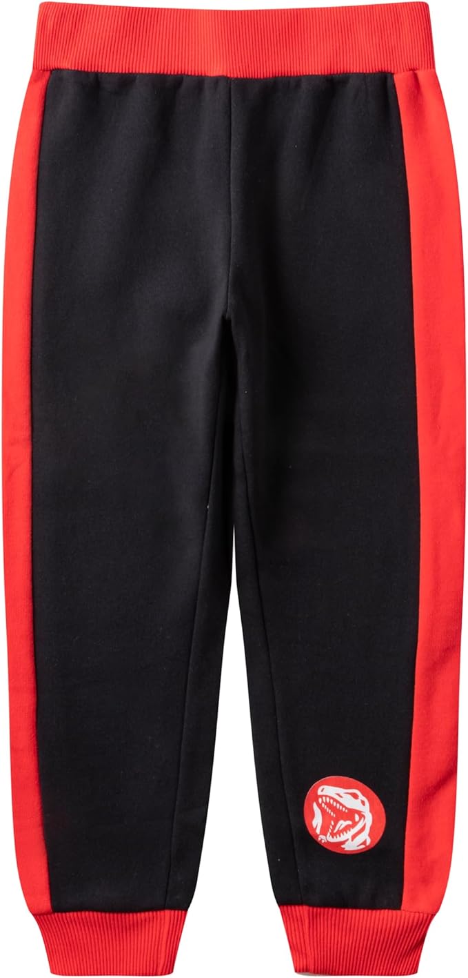 Hasbro Power Rangers Boys’ Long Sleeve Shirt and Jogger Pants Set for Little Kids – Blue/Red
