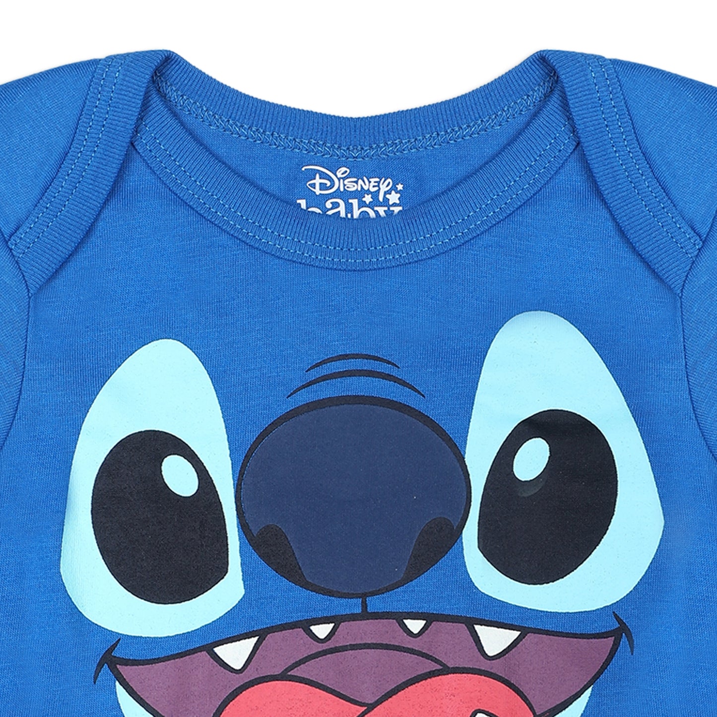 Disney Lilo & Stitch Boys’ Short Sleeve Bodysuit and Jogger for Newborn and Infant – Blue/Navy