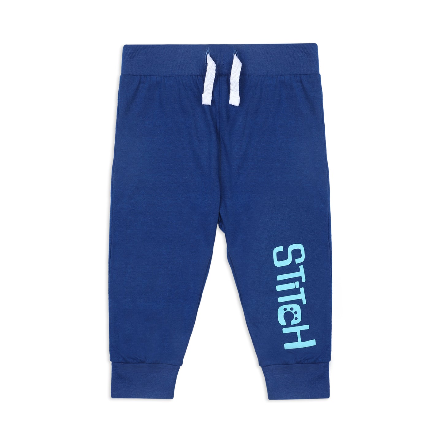 Disney Lilo & Stitch Boys’ Short Sleeve Bodysuit and Jogger for Newborn and Infant – Blue/Navy