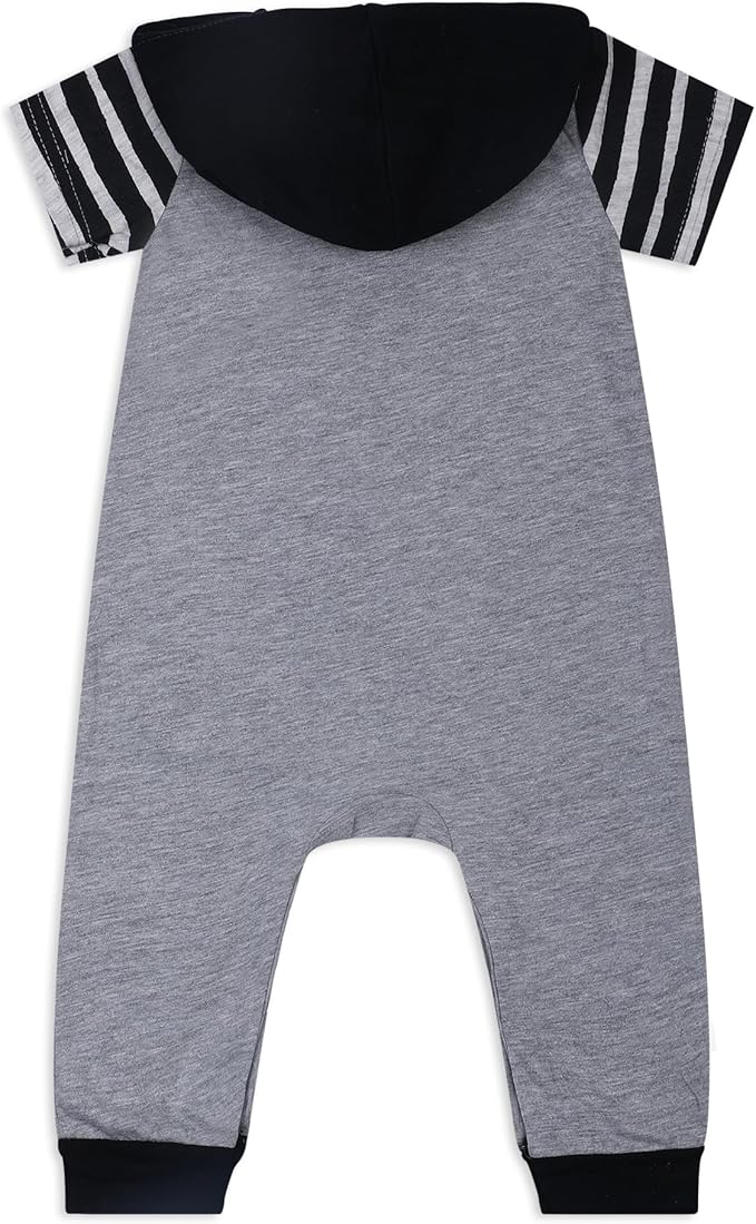 Disney Nightmare Before Christmas Boys’ Coverall Bodysuit and Short Sleeve Bodysuit for Newborn and Infant – Grey