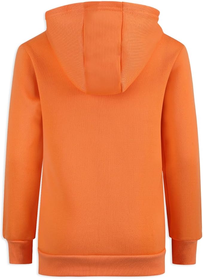 Blippi Boys Zip Up Hoodie and Pullover Hooded Sweatshirt for Toddlers and Little Kids – Blue/Orange