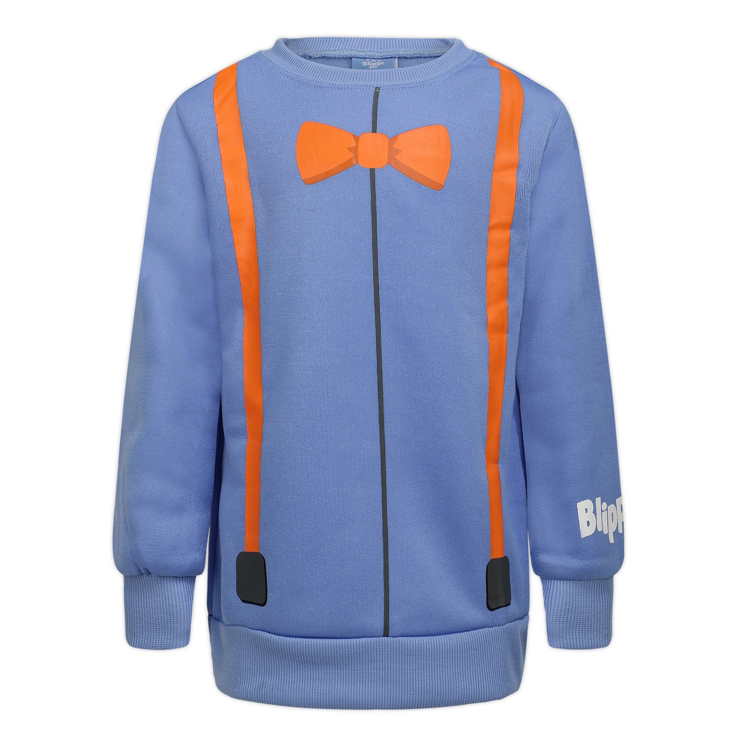 Blippi Boys’ Long Sleeve T-Shirt and Jogger Set for Toddler and Little Kids – Blue/Grey